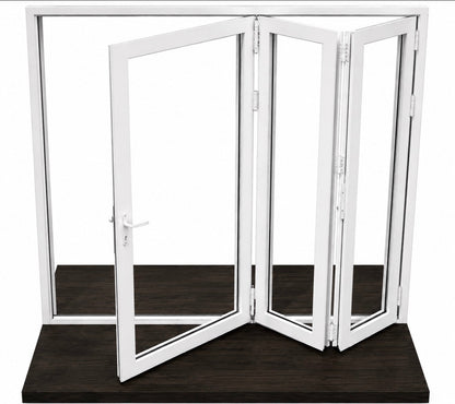 Aluminum Bifold Door 72″Wx80″H – OUT SWING FROM EXTERIOR VIEW