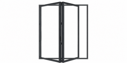 Aluminum Bifold Door 60″Wx80″H – OUT SWING FROM EXTERIOR VIEW