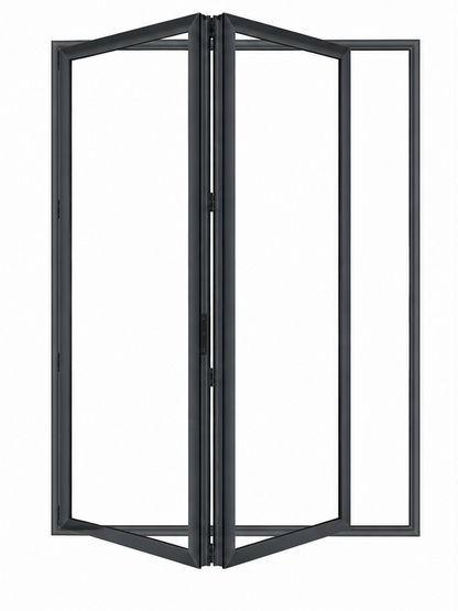 Aluminum Bifold Door 60″Wx96″H – OUT SWING FROM EXTERIOR VIEW