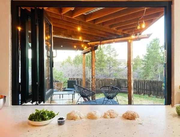 Aluminum BiFolding Window 96"W x 36" Center Opening